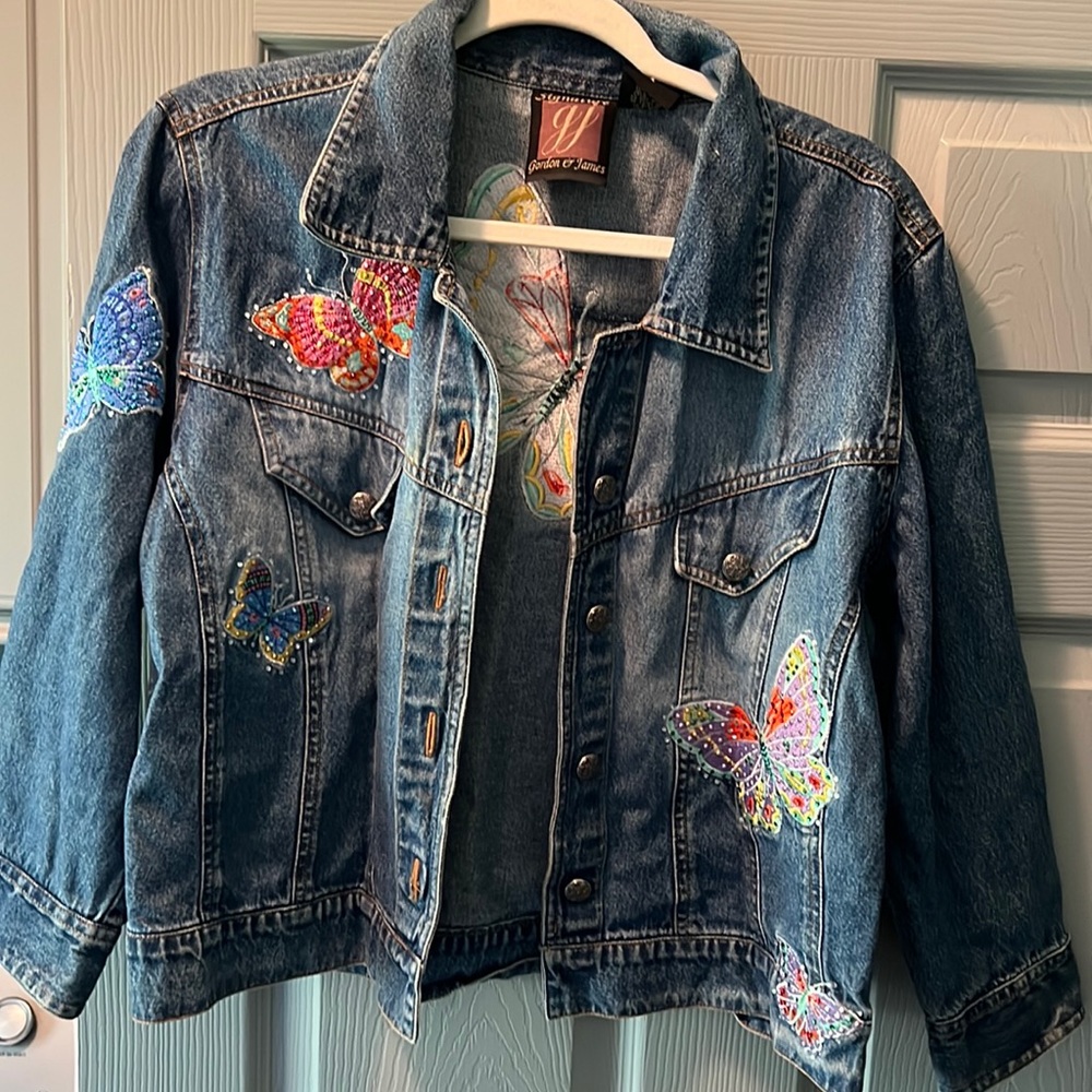1980s vintage Jean jacket signature Gordon and James